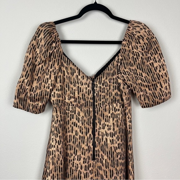 Alice + Olivia Dana Lace Up Leopard Mini Dress - Picture 6 of 7